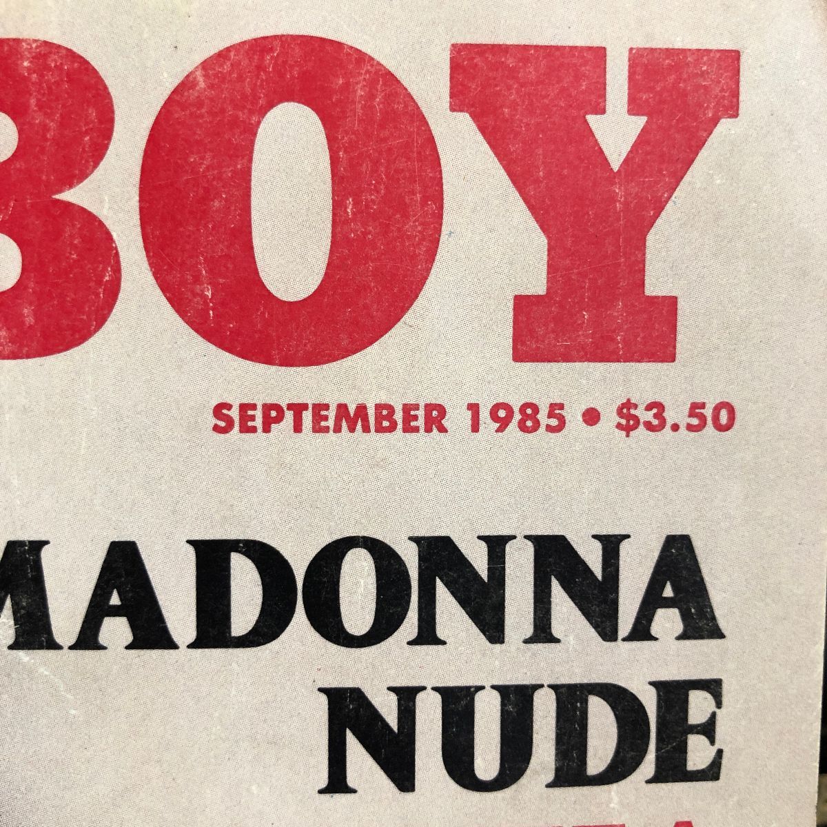 Playboy Magazine September 1985 Madonna Boardwalk Vintage