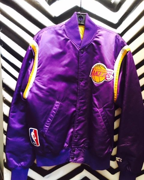 product details: Purple Los Angeles Lakers Starter Jacket photo