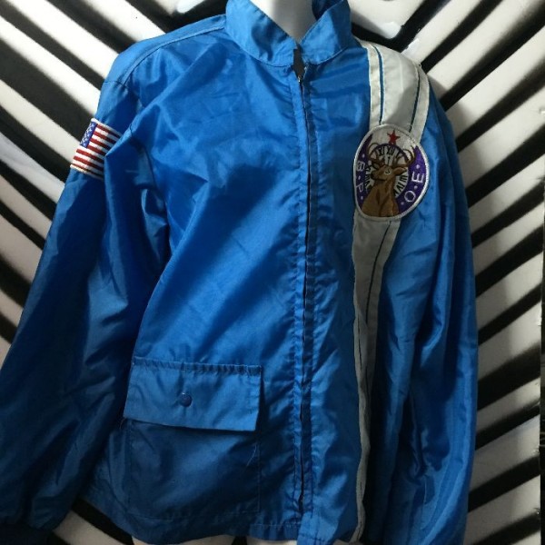 product details: Blue Striped 60 Racer Jacket photo
