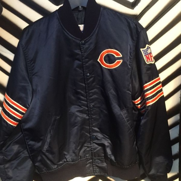product details: Chicago Bears Dark Blue Starter Jacket photo