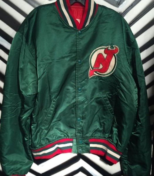 product details: Green NJ Devils Starter Jacket photo