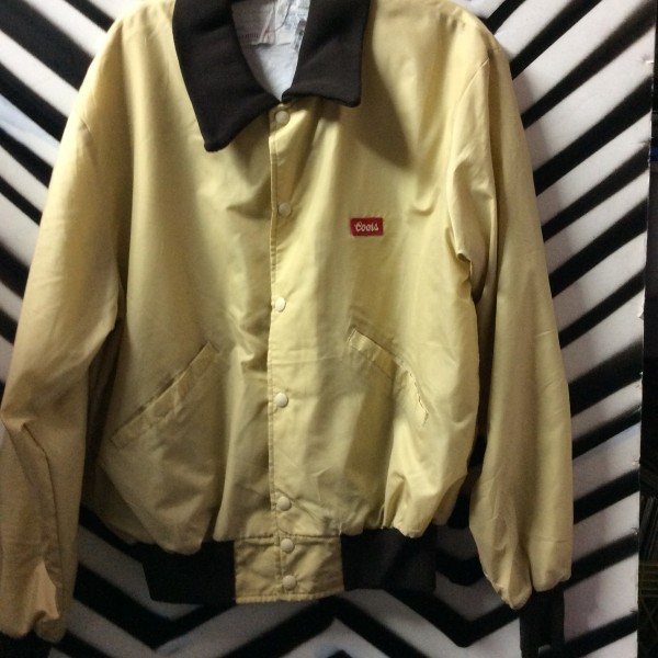 product details: Tan and Brown Coors delievery jacket photo