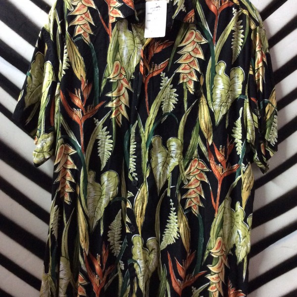product details: Leaf Print Design Hawaiian Shirt photo