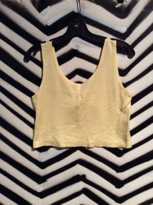 product details: SLEEVELESS CROPPED KNIT TANK TOP photo