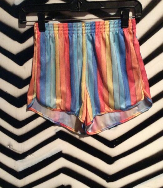 product details: STRIPED RETRO RUNNING SHORTS photo