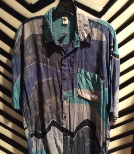 product details: SS BD OVERSIZED WATERCOLOR SHIRT RAYON photo