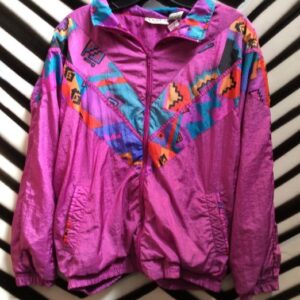 Photo detail:NEON AZTEC PRINT WINDBREAKER