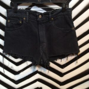 Photo detail:HIGH WAISTED BLACK DENIM LEVI SHORTS