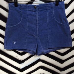Photo detail:"OP" HIGH WAIST BLUE CORDUROY SHORTS