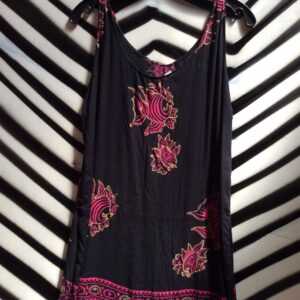 Photo detail:Pink & Gold Fish Print Beach Dress