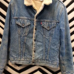 Photo detail:DENIM TRUCKER JACKET SHERPA LINED