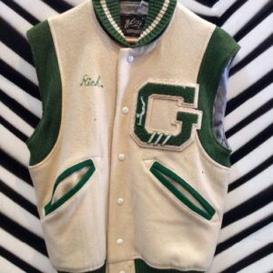 Photo detail:VARSITY JACKET SLEEVELESS