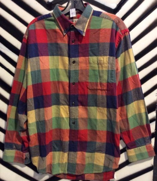 product details: LONG SLEEVE BUTTON DOWN CLASSIC FLANNEL SHIRT photo