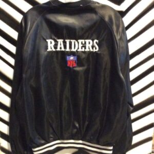 Photo detail:RAIDERS SATIN BASEBALL JACKET