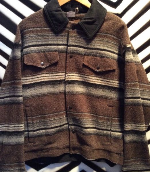product details: WOOLRICH HEAVY WOOL JACKET STRIPES photo