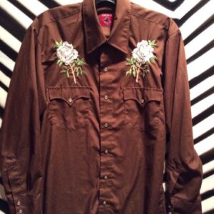 Photo detail:Chute-1 WESTERN SHIRT W/FLORAL EMBROIDERY