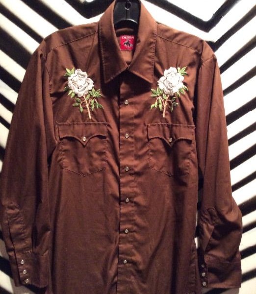product details: Chute-1 WESTERN SHIRT W/FLORAL EMBROIDERY photo