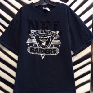 Photo detail:VINTAGE RAIDERS T-SHIRT W/FLOCKED DETAIL