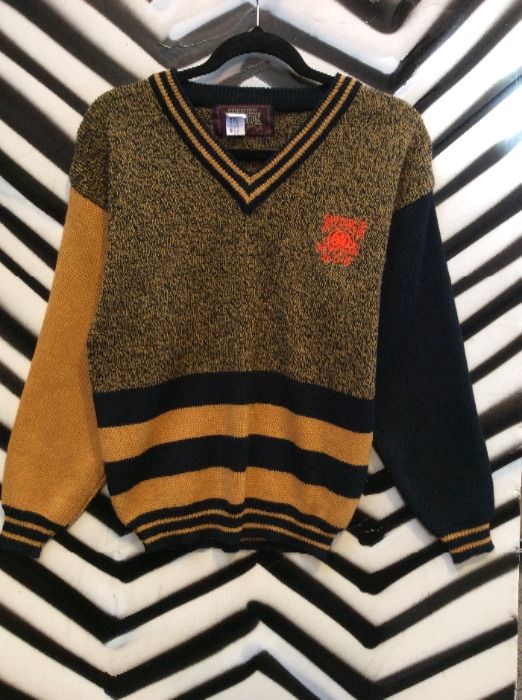 Varsity Style Pullover Sweater | Boardwalk Vintage