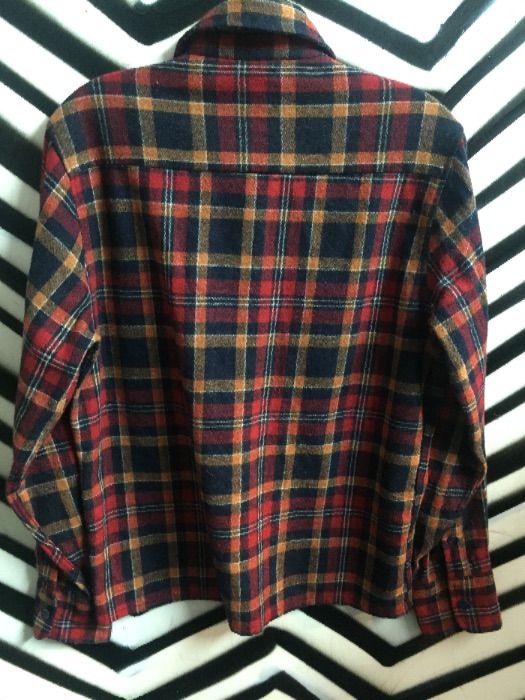 Wool Plaid Flannel Shirt | Boardwalk Vintage