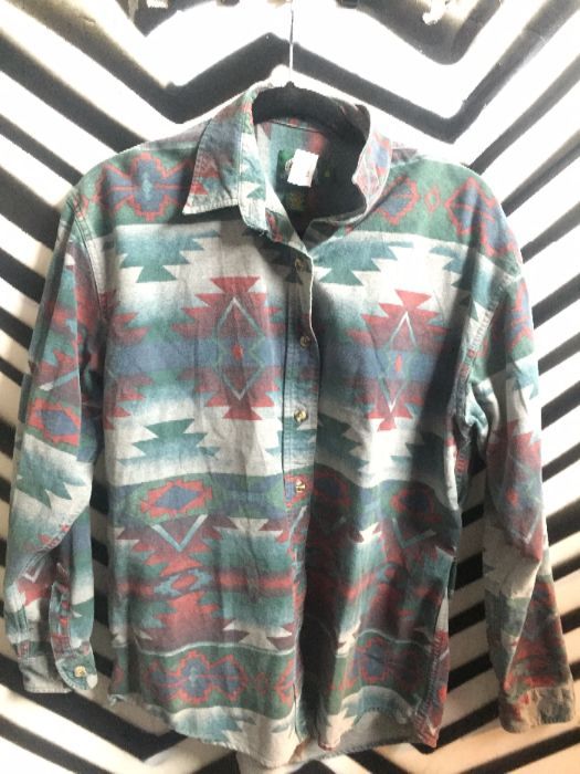 Aztec Design Print Shirt Boardwalk Vintage   56b4fac836de7 1 