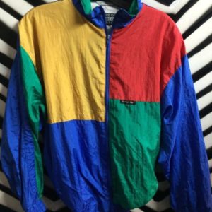 COLORBLOCK WINDBREAKER SMALL FIT MEMBERS ONLY 1