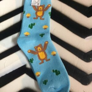 Photo detail:SOCKS - TEDDY BEAR & CACTUS Design