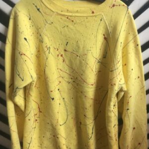 Photo detail:SPLATTER PAINT DESIGN PULLOVER SWEATSHIRT