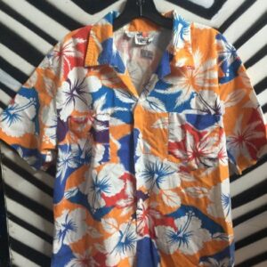 Photo detail:FLORAL PRINT HAWAIIAN SHIRT