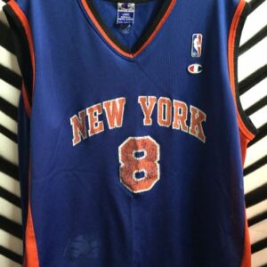 Photo detail:NEW YORK KNICKS - SPREWELL #8 CHAMPION BASKETBALL JERSEY