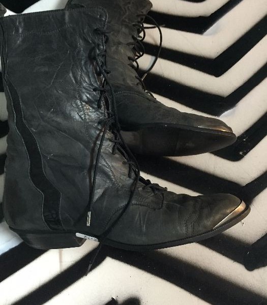 product details: LACE-UP GRANNY BOOTS photo