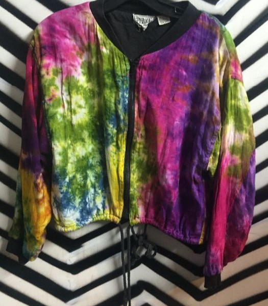 product details: TIE-DYE BOMBER JACKET - CROPPED photo