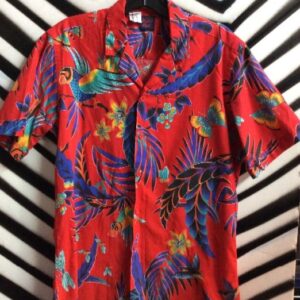 Photo detail:HAWAIIAN SHIRT W/PARROT DESIGN