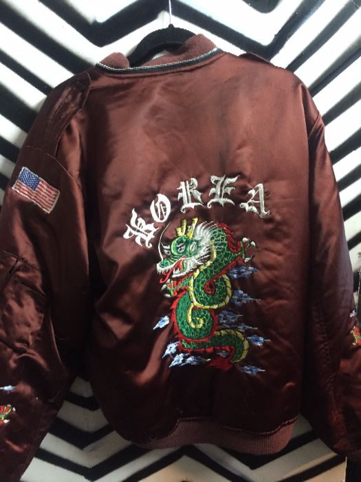 Burgandy bomber jacket Korea Jacket 3