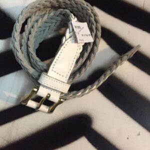 Photo detail:1980S BRAIDED BELT - WHITE