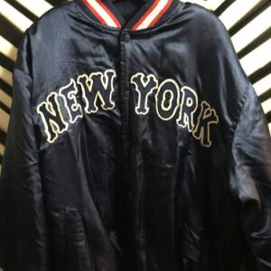 Photo detail:SATIN BASEBALL JACKET - NEW YORK ACKERS APPAREL