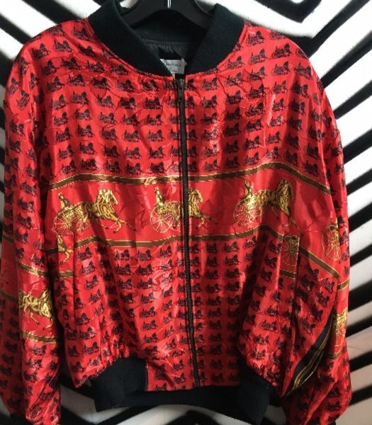 product details: SILKY BOMBER JACKET W/HERMES PRINT photo