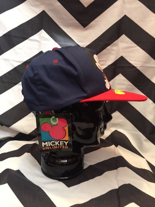 MIckey Cap Navy and Red 5