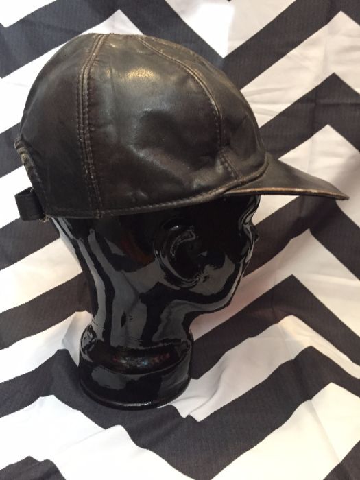 Black Leather Cap 1