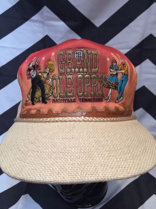 Cream Mesh Hat Grand Ole Opry 5