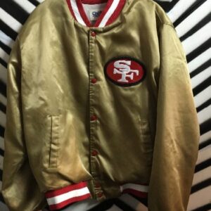 Photo detail:SAN FRANCISCO 49ERS BASEBALL STYLE JACKET