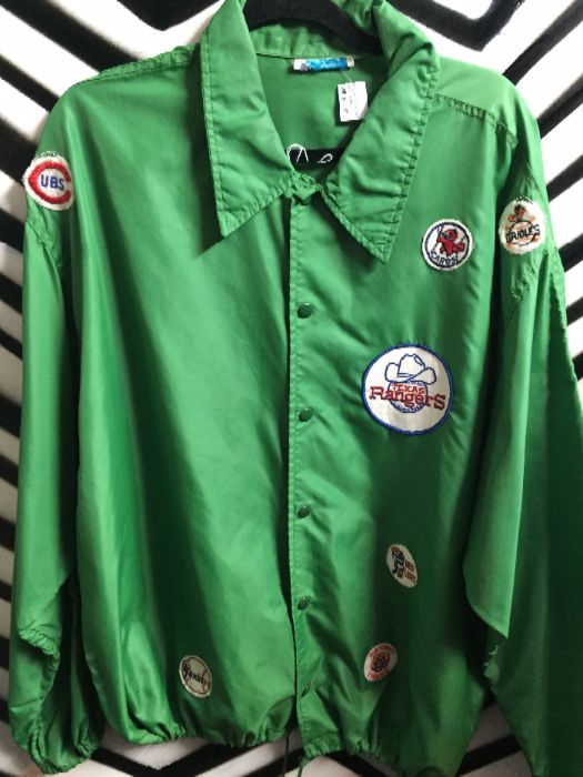 product details: WINDBREAKER JACKET W/SPORTS PATCHES photo
