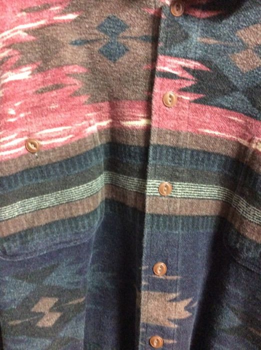 Aztec Print Flannel Shirt | Boardwalk Vintage