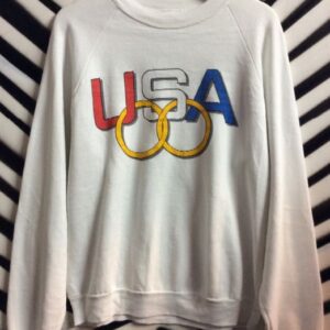 Photo detail:PULLOVER SWEATSHIRT - USA OLYMPIC W/RINGS