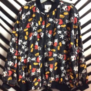 Photo detail:MICKEY MOUSE PRINT BOMBER JACKET