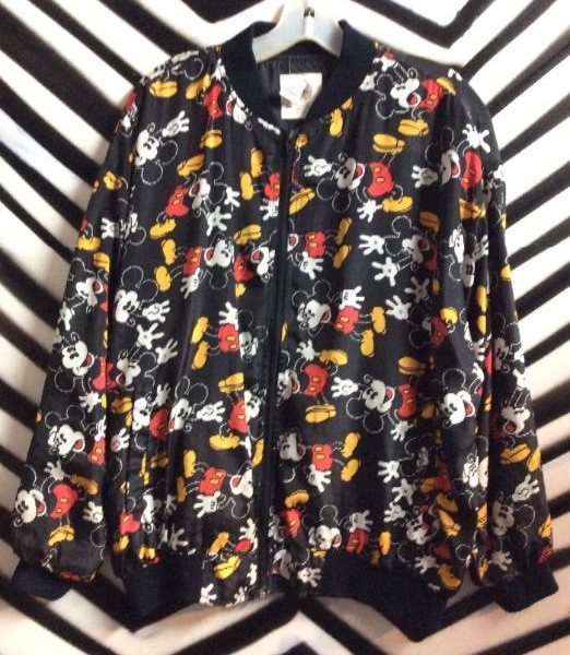 product details: MICKEY MOUSE PRINT BOMBER JACKET photo