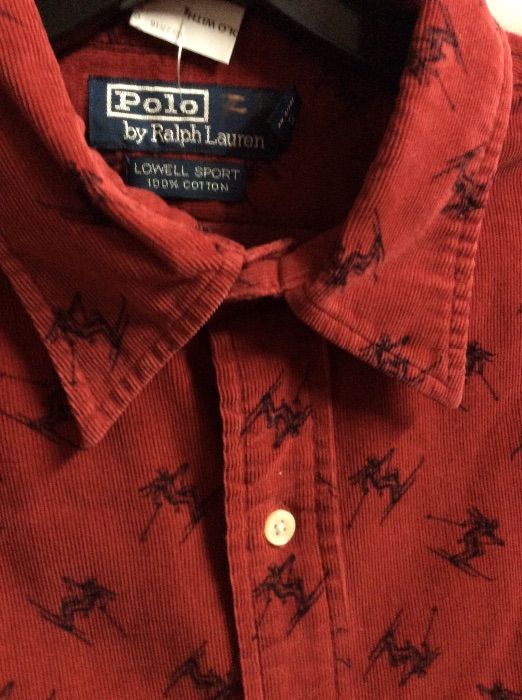 LS BD CORDUROY POLO WITH SKIERS 4