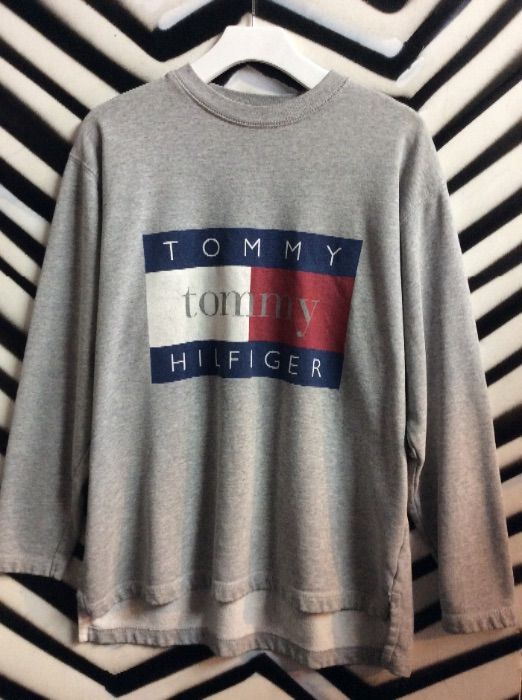 TOMMY HILLFIGER PULLOVER SWEATSHIRT MADE IN USA 1