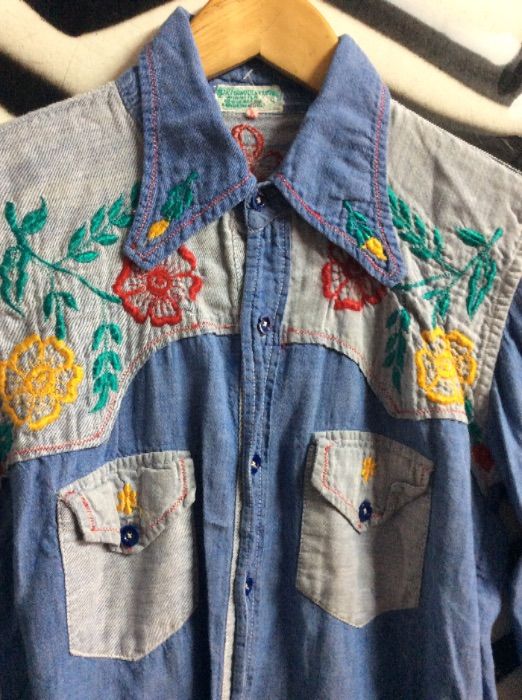 LS BD EMBROIDERED DENIM SHIRT as-is 3