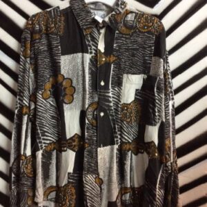 Photo detail:1990'S PRINTED SHIRT W/BOLD PRINT